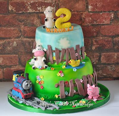 Thomas on the animals farm - Cake by Agnieszka
