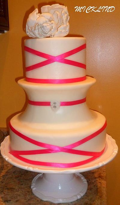 A VERY SIMPLE WEDDING CAKE - Cake by Linda