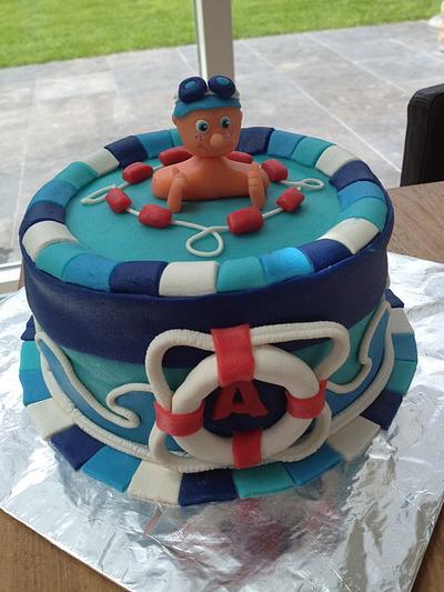 swimming Diploma cake - Cake by marieke