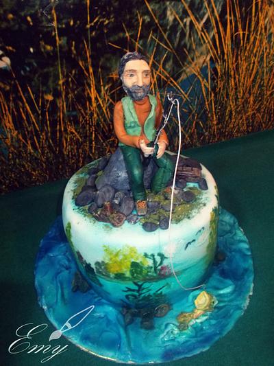 Fisherman Cake - Cake by EmyCakeDesign