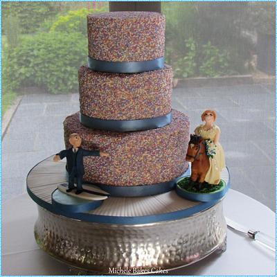 Hundreds and Thousands Wedding Cake - Cake by MicheleBakesCakes