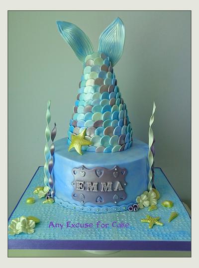 Mermaid  - Cake by Any Excuse for Cake