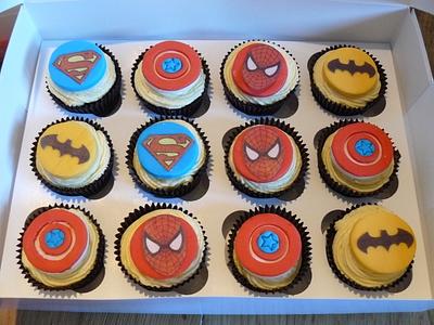 Superhero cupcakes  - Cake by Krazy Kupcakes 