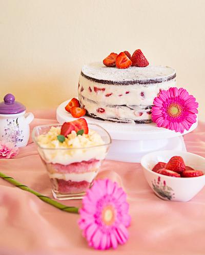 Naked strawberry cake - Cake by Yuri