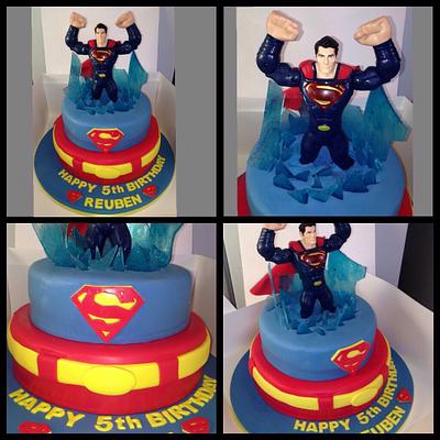 Superman cake - Cake by Kirstie's cakes