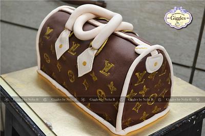 Louis Vuitton Handbag Cake - Cake by gigglesdeessertstop