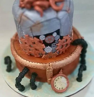 Steampunk cake  - Cake by Cathy Clynes