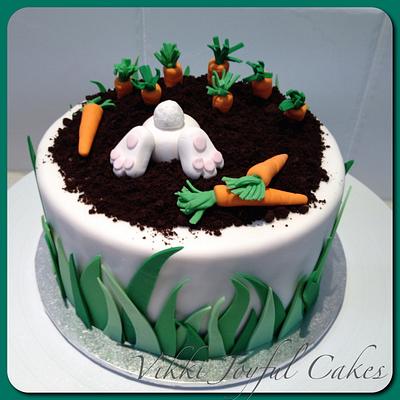 Bunny Butt cake - Cake by Vikki Joyful Cakes