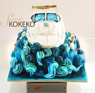 Lupita Yacht Cake - Cake by SweetKOKEKO by Arantxa
