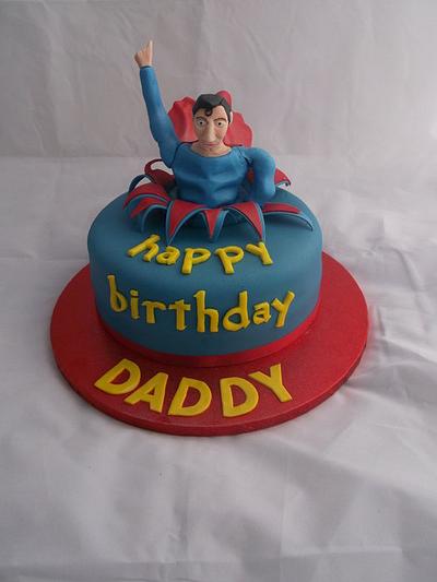 Superman - Cake by The Sugar Cake Company