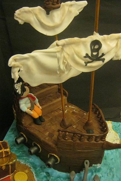 Pirate ship - Cake by Essentially Cakes