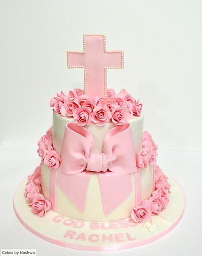 First communion - Cake by Cakes by Nashwa