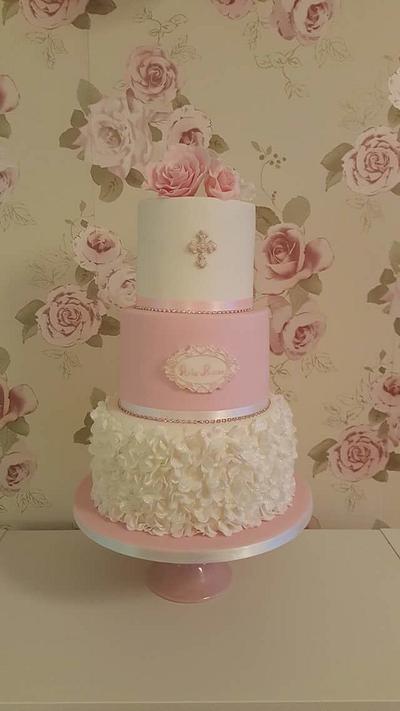 My first ruffle petal rose cake xx - Cake by My Darlin Cakes