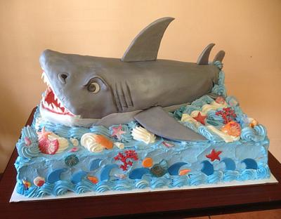 Shark Cake - Cake by RoscoeBakery