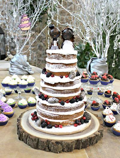 Rustic Winter Wedding - Cake by LeeAnn Wells