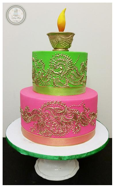 Mehendi/Henna Cake - Cake by Spring Bloom Cakes