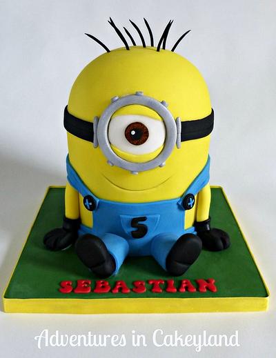 Minion - Cake by Adventures in Cakeyland