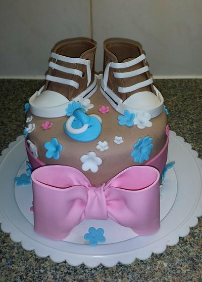Baby Converse Sneaker Cake - Cake by Sweet Babycakes