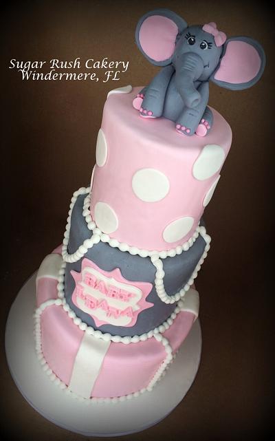 Elephant Baby Shower Cake - Cake by FLSugarRush