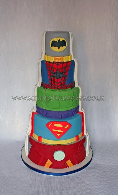 Superhero Wedding Cake - Cake by Scrumptious Cakes