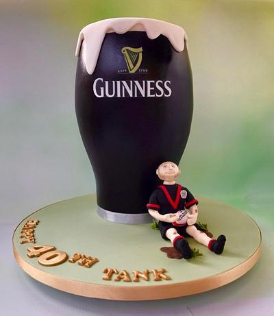 A Pint of Guinness - Cake by Canoodle Cake Company