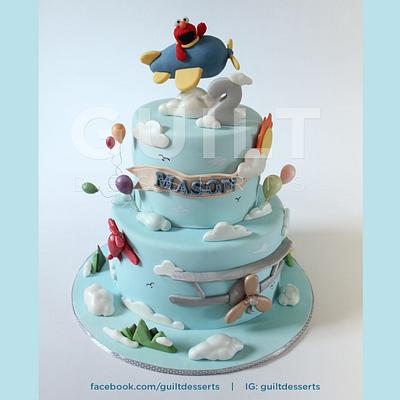 Flying Elmo - Cake by Guilt Desserts