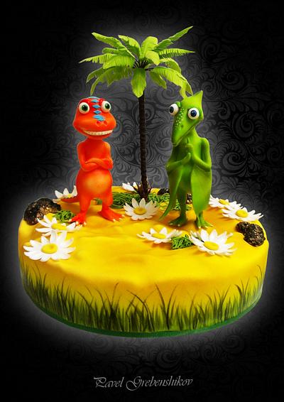 Dinosaur train cake - Cake by Pavel