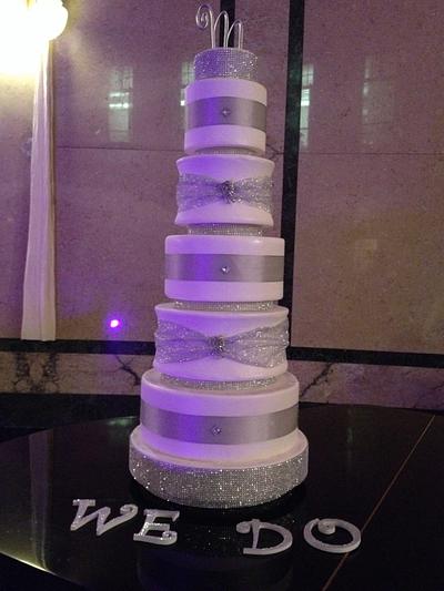 Mickaela and Eric's Wedding Cake - Cake by Laurel's Cake Creations