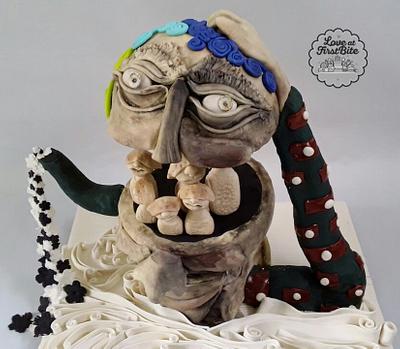 Cakerbuddies Pottery theme Collab : You 'n Me - Cake by soneeka