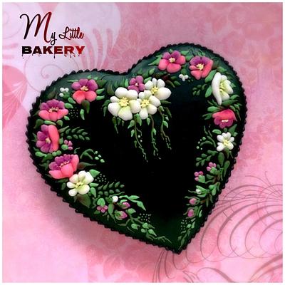 Magic Night..Heart cookie - Cake by Nadia "My Little Bakery"