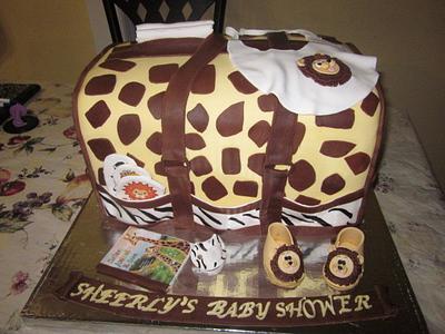 Jungle Theme Diaper Bag  - Cake by Paulina