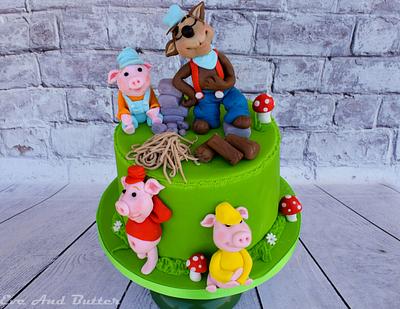 The wolf and the three little pigs - Cake by eve and butter