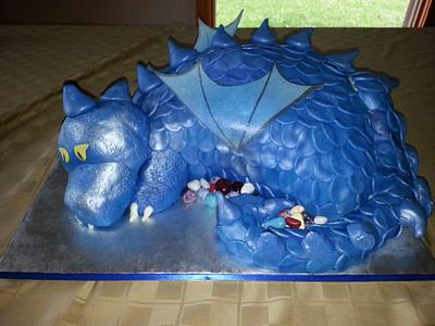 Blue Dragon - Cake by Robin Shiels