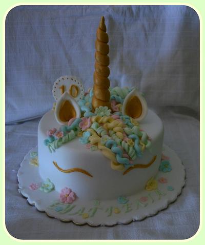 Unicorn birthday cake - Cake by Konstantina - K & D's Sweet Creations