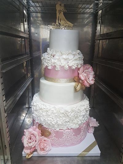 Wedding cake  - Cake by Poppy's cake 