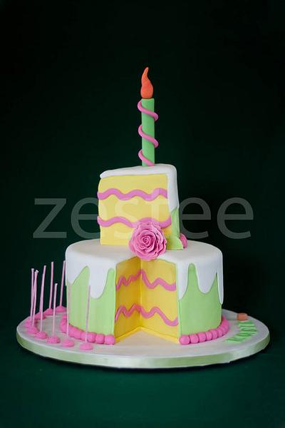 Slice of cake cake - Cake by Rachel