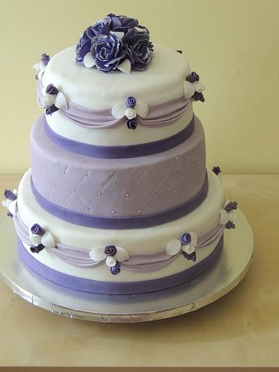 lavender sweet sixteen cake - Cake by yourfantasycakes