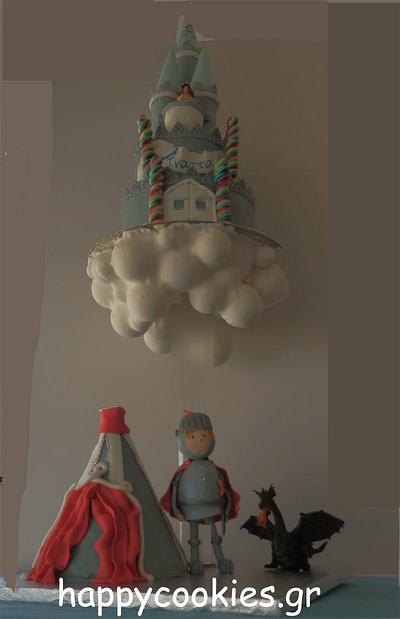 Enchanted castle with knight guardian - Cake by happycookiesgr