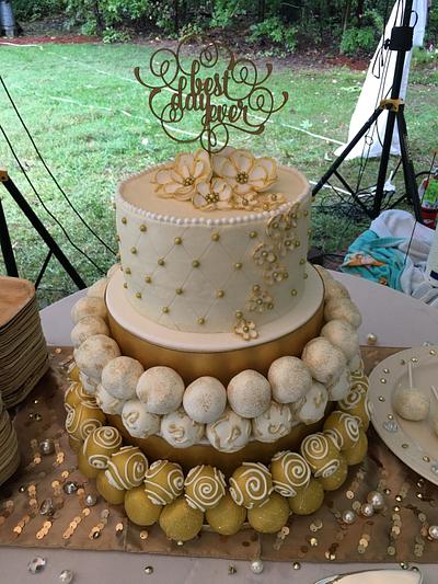 Cake Ball Wedding Cake - Cake by Brandy-The Icing & The Cake