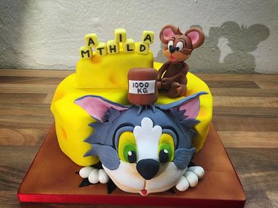 Tom & Jerry cake  - Cake by Indira's Sugarcakes