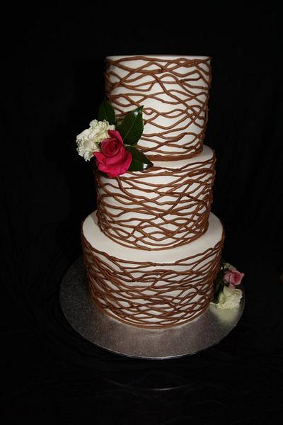 Vine Wedding Cake - Cake by Courtney Noble