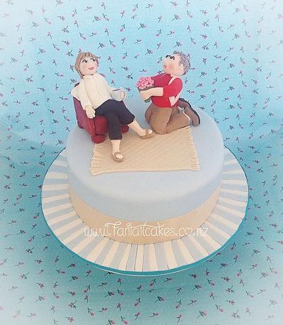 40 years together and still in love - Cake by Fantail Cakes