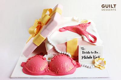 Lingerie Bridal Shower - Cake by Guilt Desserts