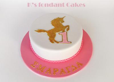 Unicorn Cake - Cake by K's fondant Cakes