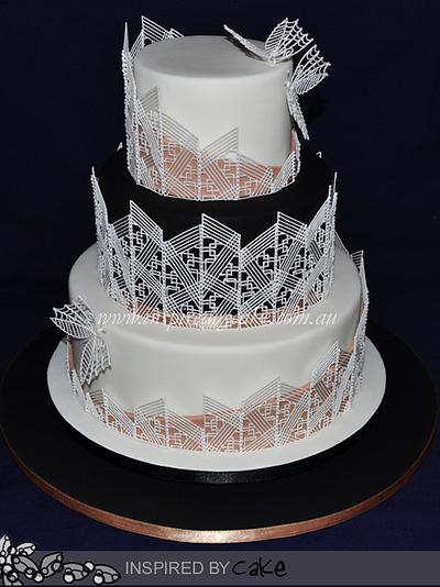 Piped Filigree Shards  - Cake by Inspired by Cake - Vanessa