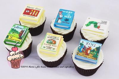 Children's books cupcakes - Cake by Maria's
