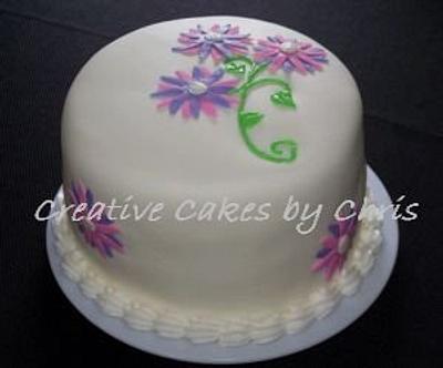 Fondant daisies - Cake by Creative Cakes by Chris