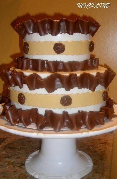 CHOCOLATE PLEATED CAKE - Cake by Linda