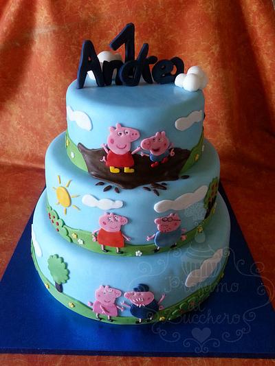 Peppa Pig Family Cake - Cake by Sara Bargagna