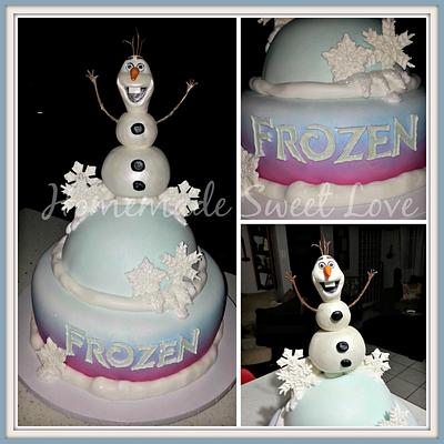 Olaf Frozen cake - Cake by  Brenda Lee Rivera 